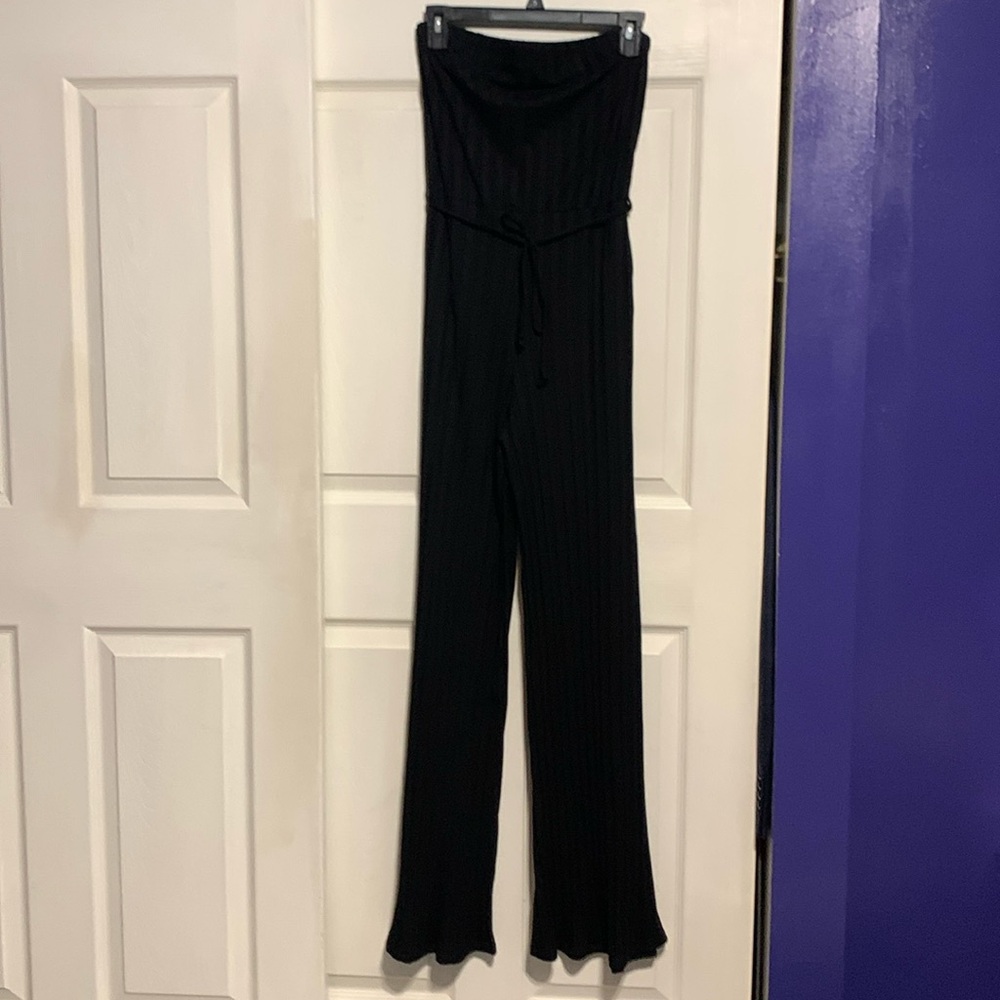 GO COUTURE STRAPLESS TUBE JUMPSUIT